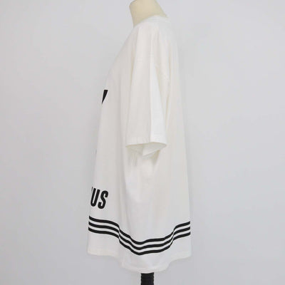 Gucci x Adidas Off White Cotton Speculum Majus Print Oversized Crew Neck T-Shirt