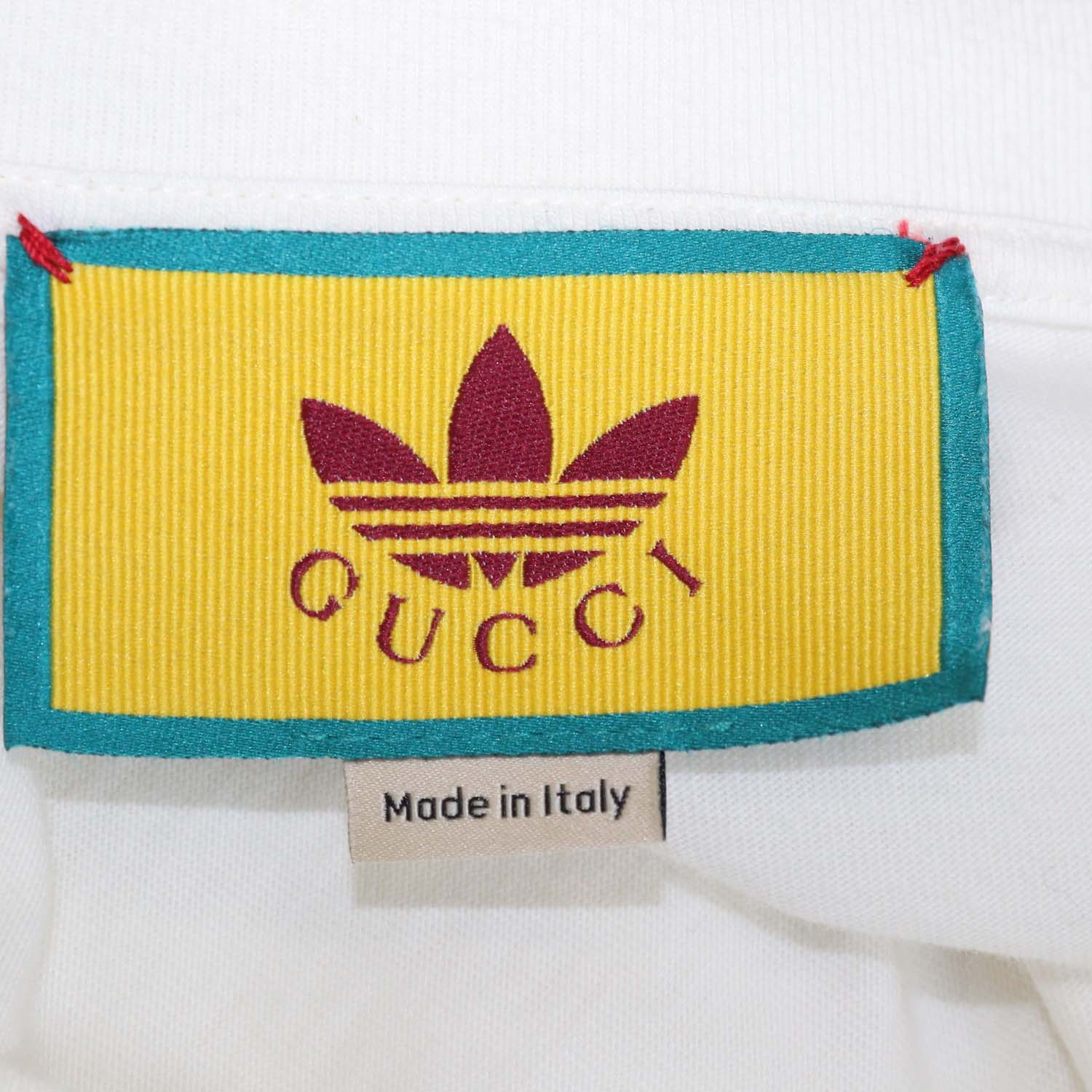 Gucci x Adidas Off White Cotton Speculum Majus Print Oversized Crew Neck T-Shirt