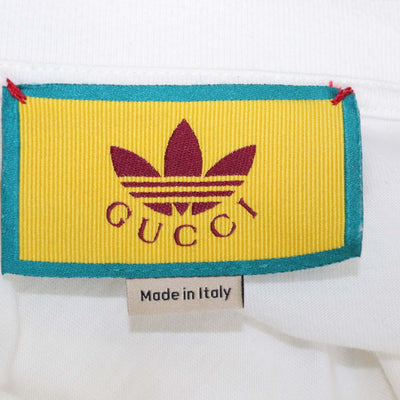 Gucci x Adidas Off White Cotton Speculum Majus Print Oversized Crew Neck T-Shirt