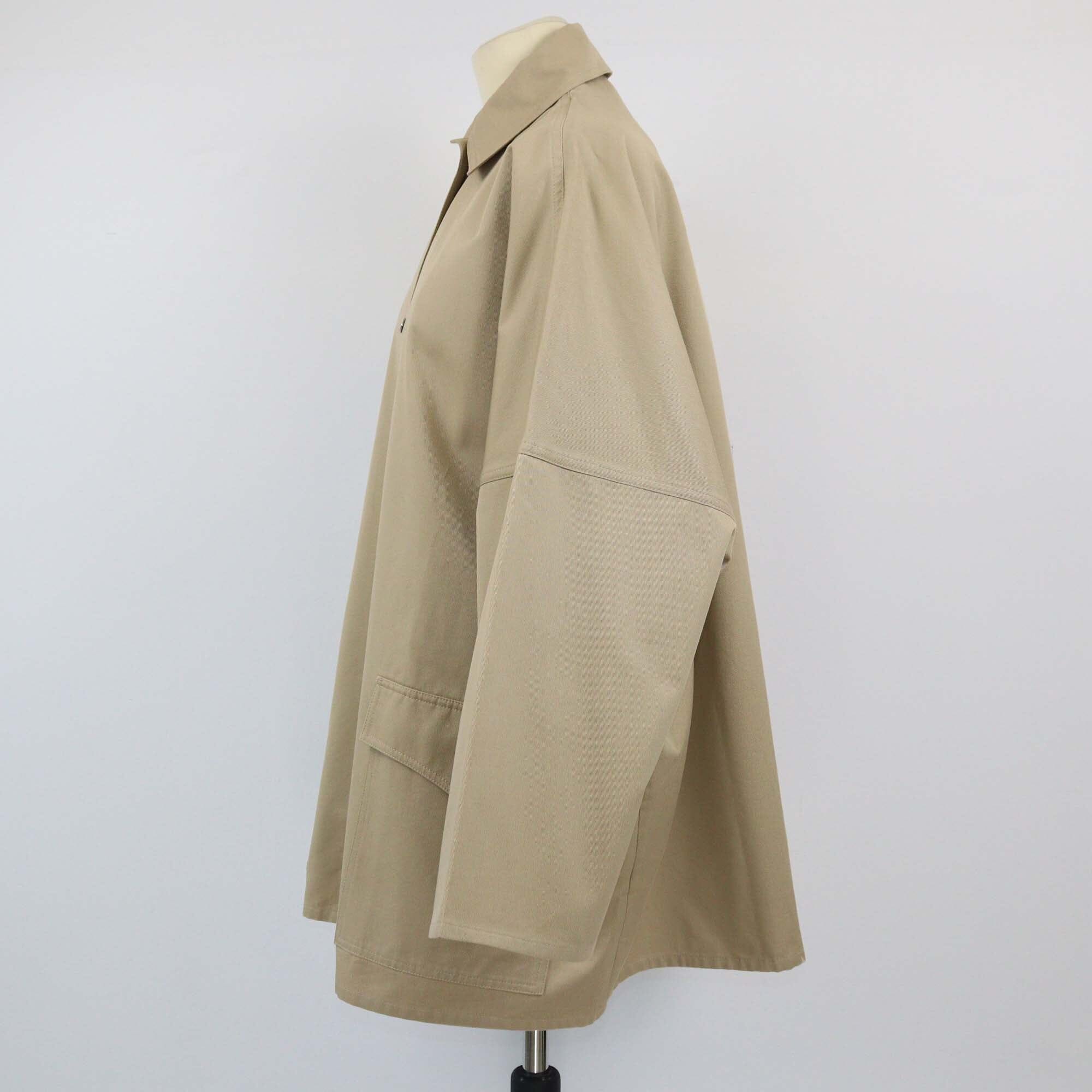 Toteme Beige Oversized Twill Jacket Womens Toteme 