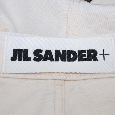 Jil Sanders Cream Denim Mini Short