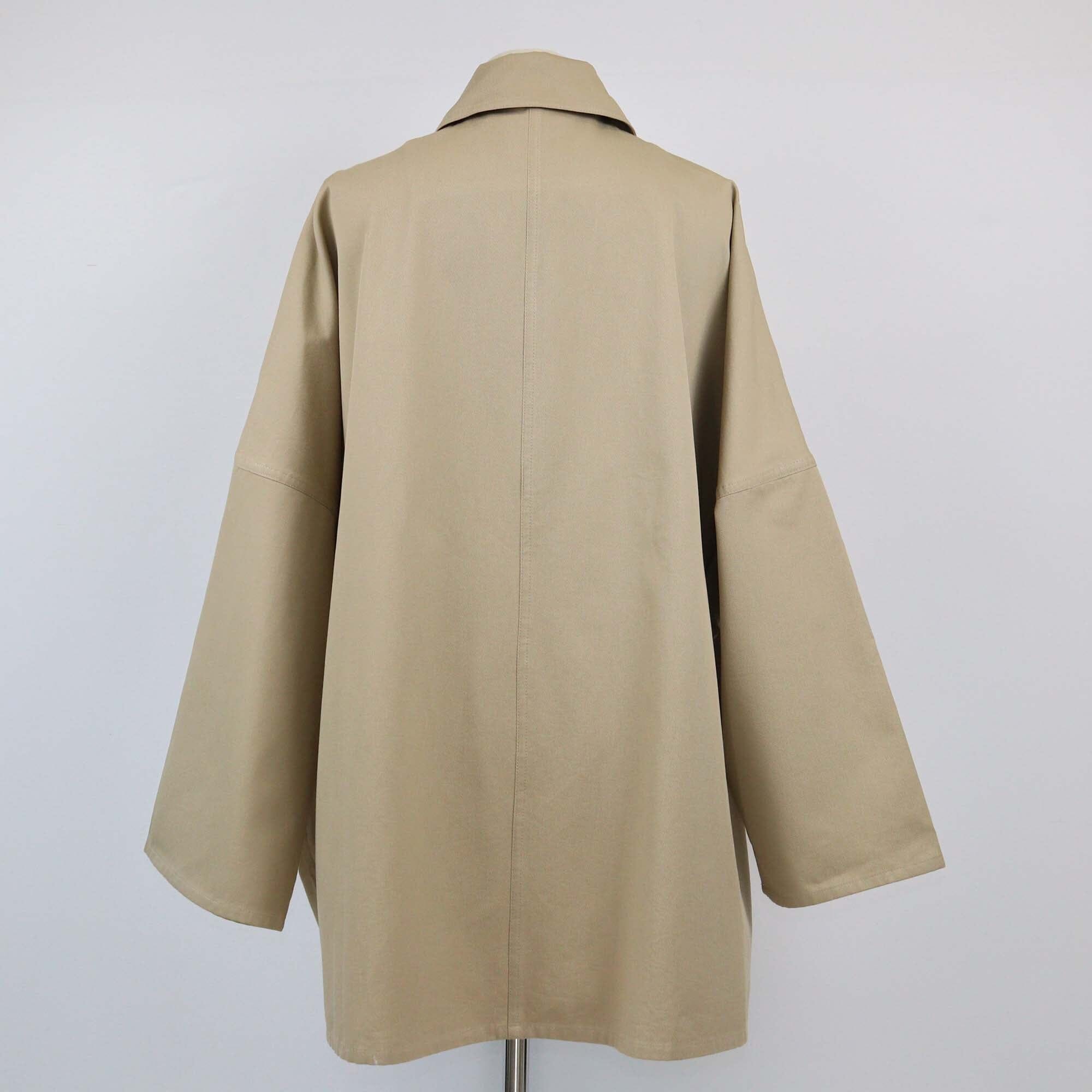 Toteme Beige Oversized Twill Jacket Womens Toteme 