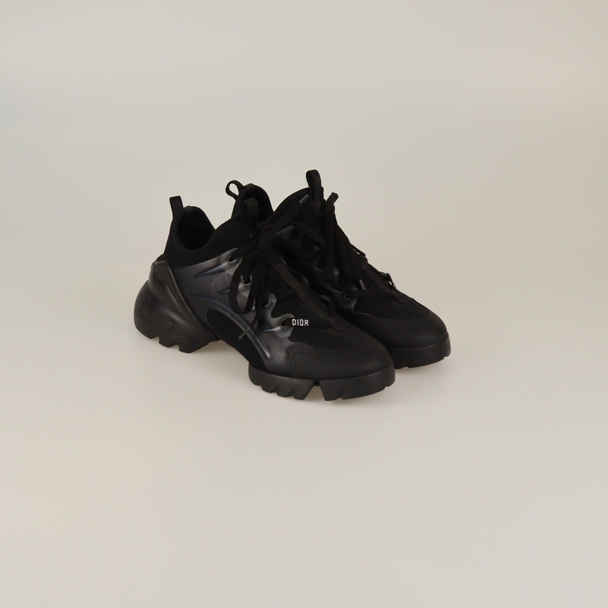 Christian Dior Black D Connect Sneakers Womens Christian Dior 