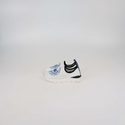 Dolce & Gabbana Kids White Knit DG Crest Sorrento Slip On Sneakers