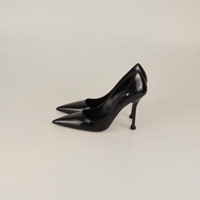 Prada Black Pointed Toe Pumps Womens Prada 