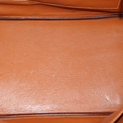Hermes Gold Epsom Leather Palladium Hardware Birkin 35 Bag
