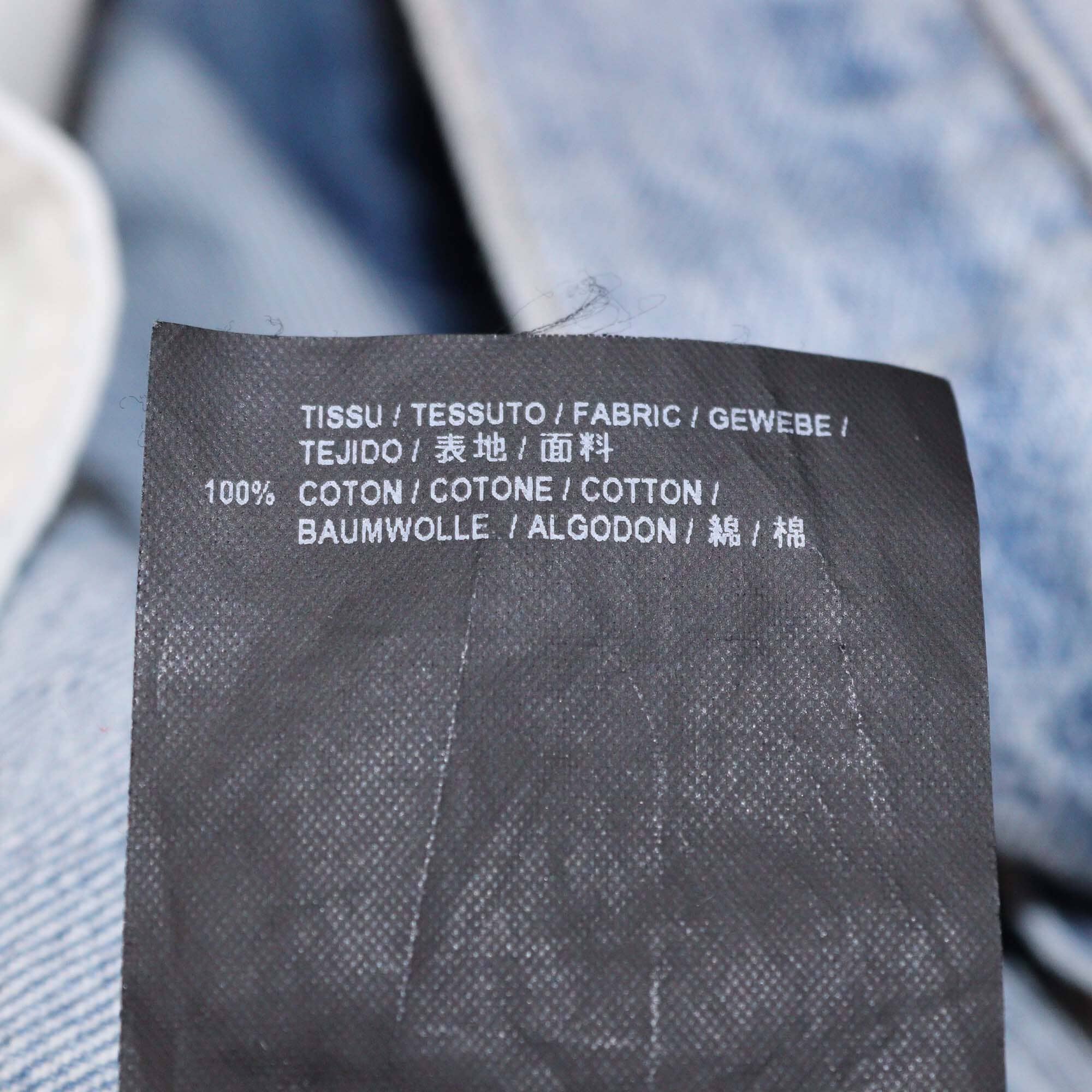 Saint Laurent Washed Blue Denim Distressed Pants Mens Saint Laurent 