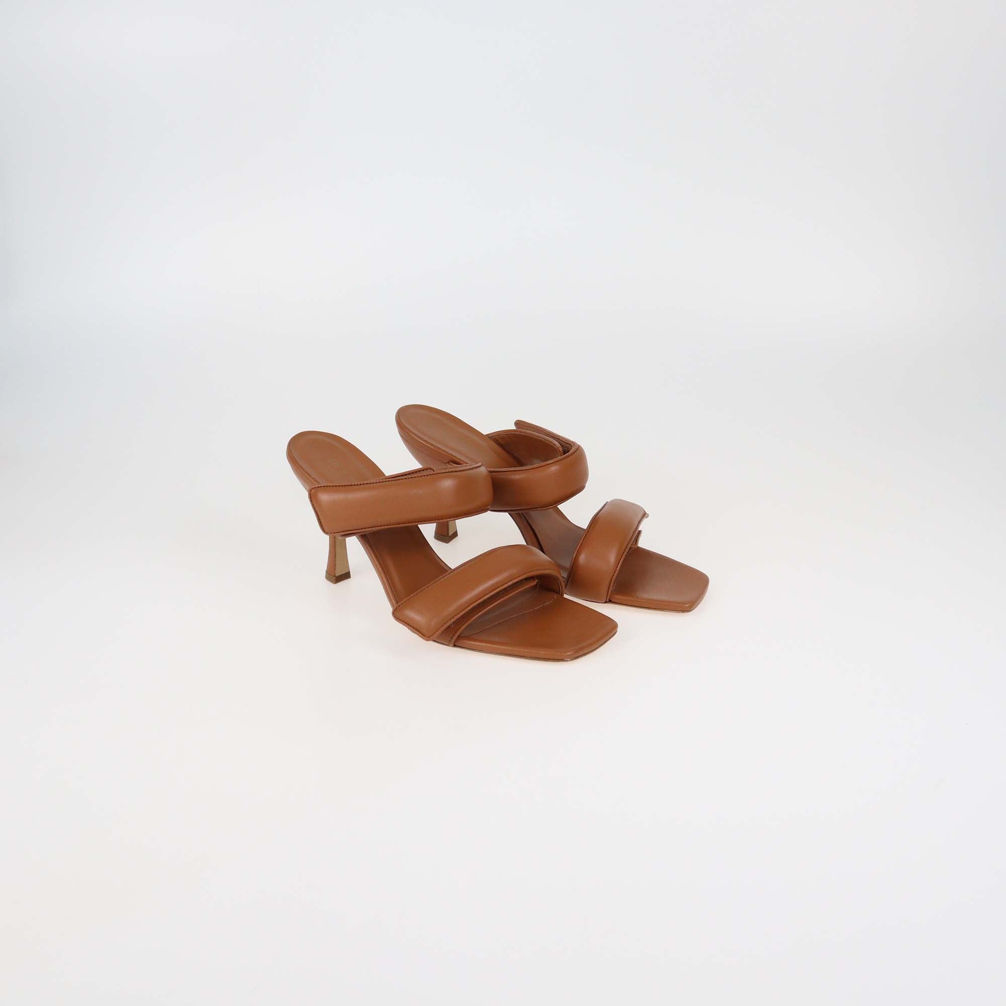 Gia x Pernille Teisbaek Chestnut Leather Sandals