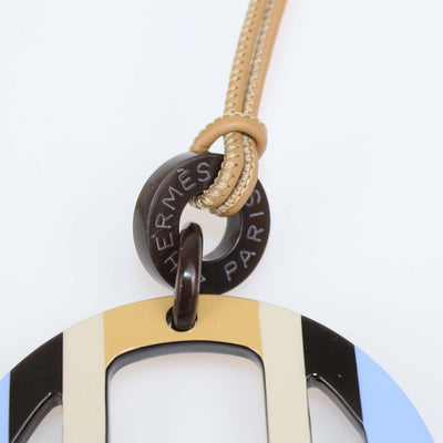 Hermes Multicolor Lacquered Hord H Equipe Pendant Necklace