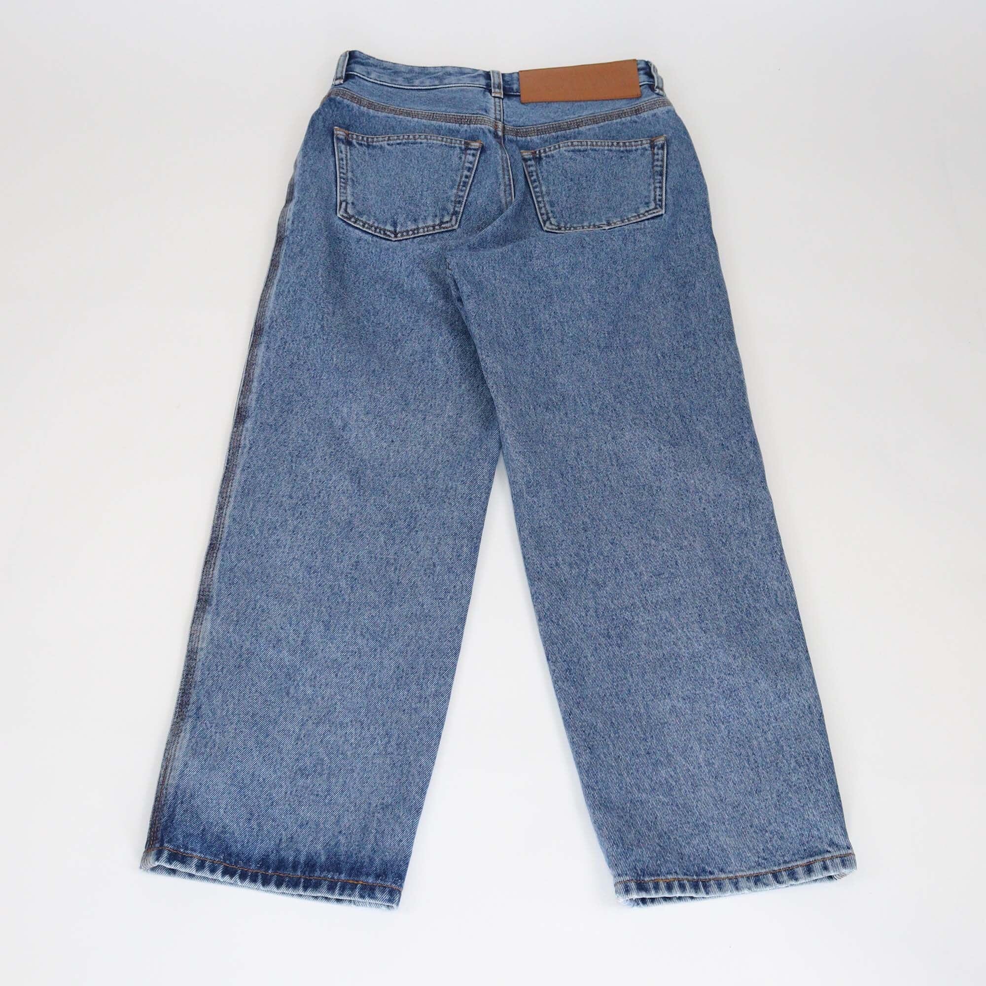 Loewe Blue Denim Anagram Baggy Pants Womens Loewe 