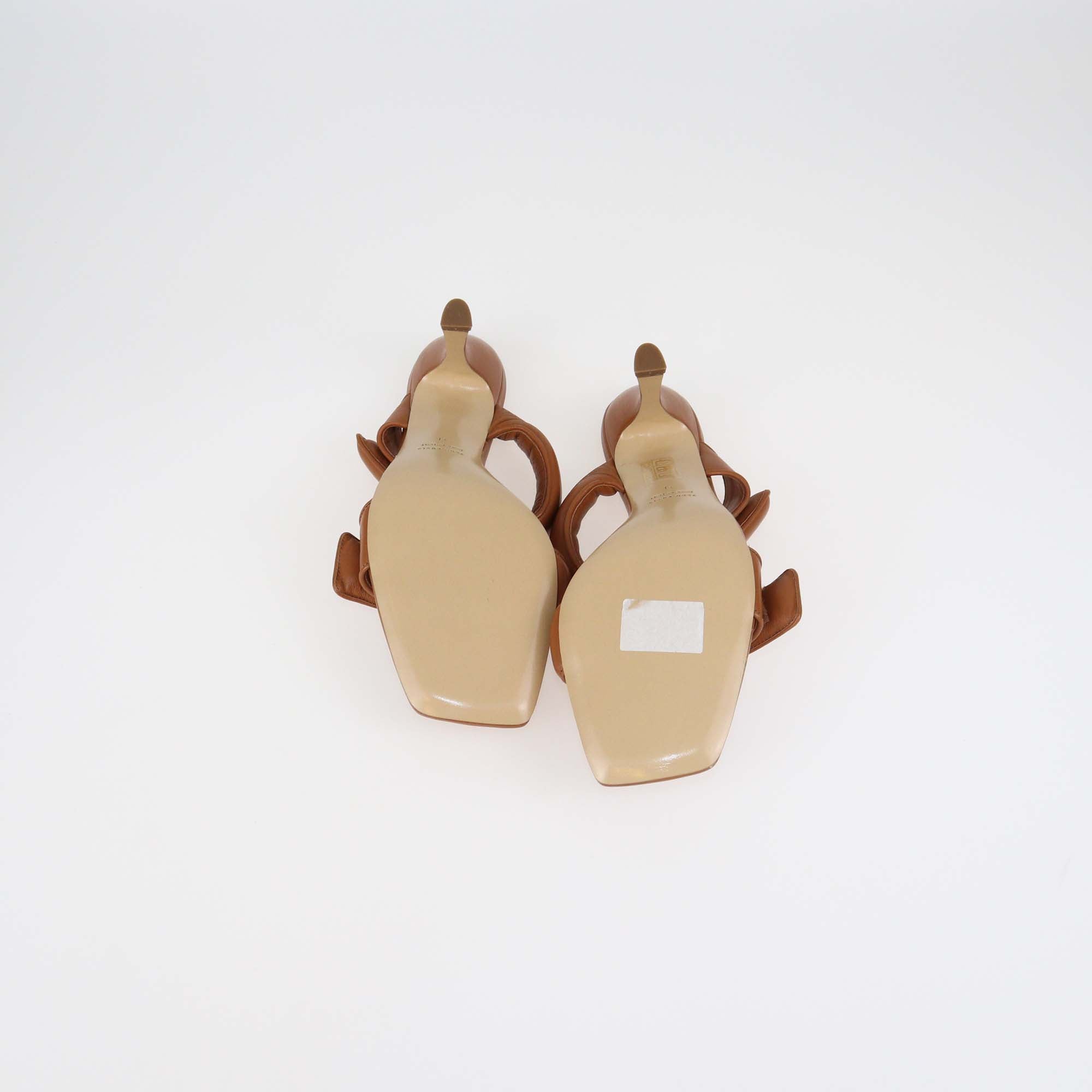 Gia x Pernille Teisbaek Chestnut Leather Sandals