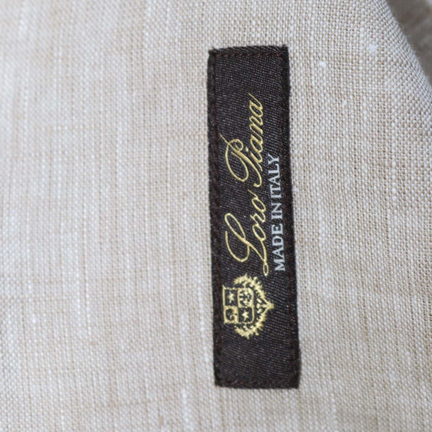 Loro Piana Beige Linen Lora Long Sleeve Shirt Dress