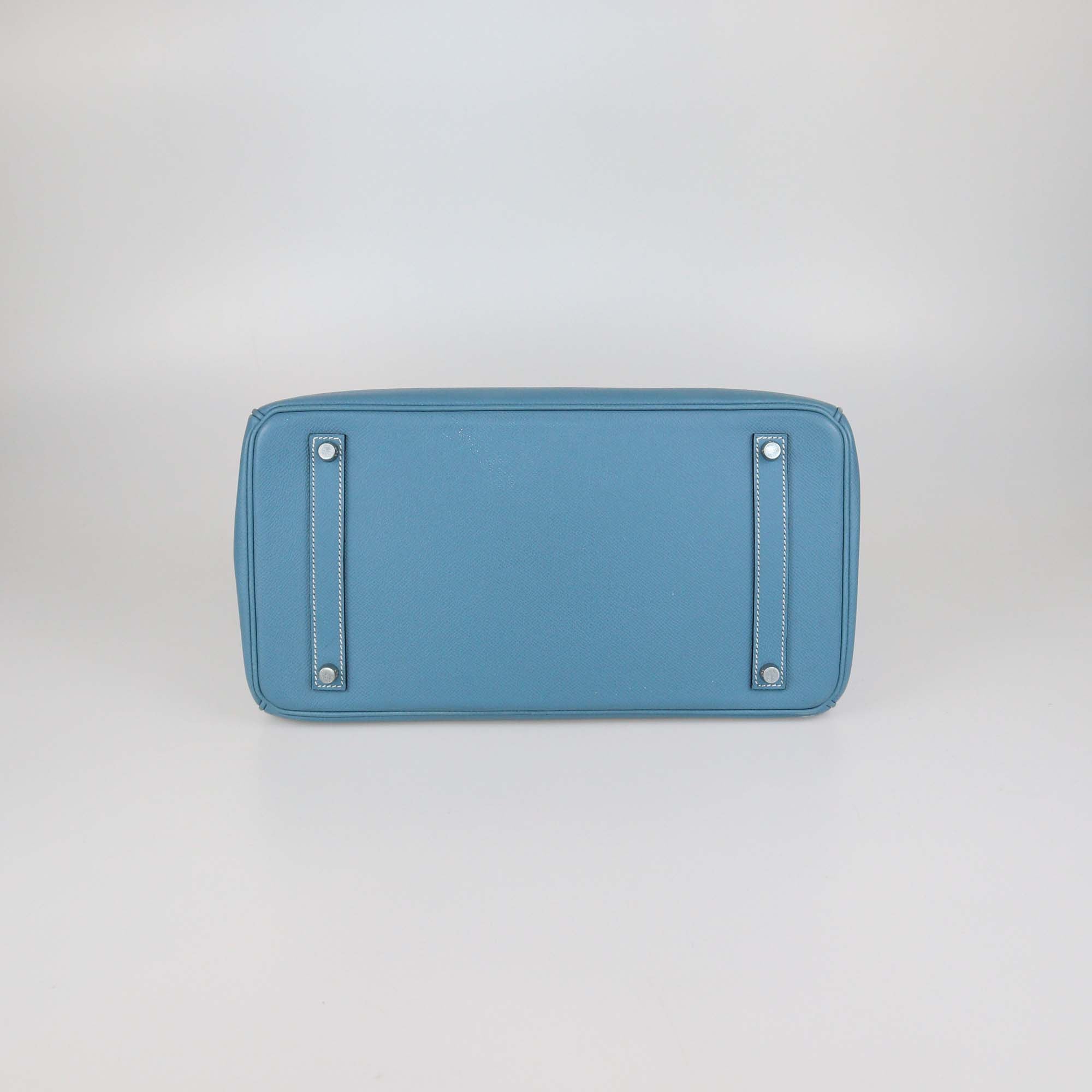 Hermes Blue Jean Epsom Leather Palladium Hardware Birkin 35 Bag