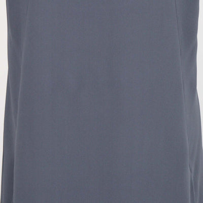 Brunello Cucinelli Grey Silk Abito Lungo Back Slit Strapless Long Dress