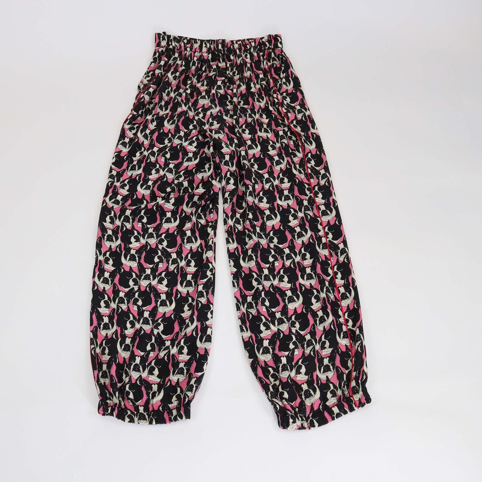 Gucci Tricolor Dog Print Pants Womens Gucci 