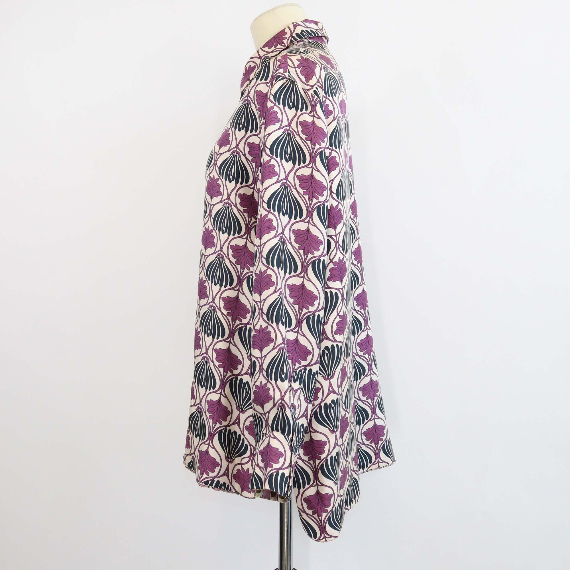 S'Max Mara Multicolor Silk Reversible Printed Blouse