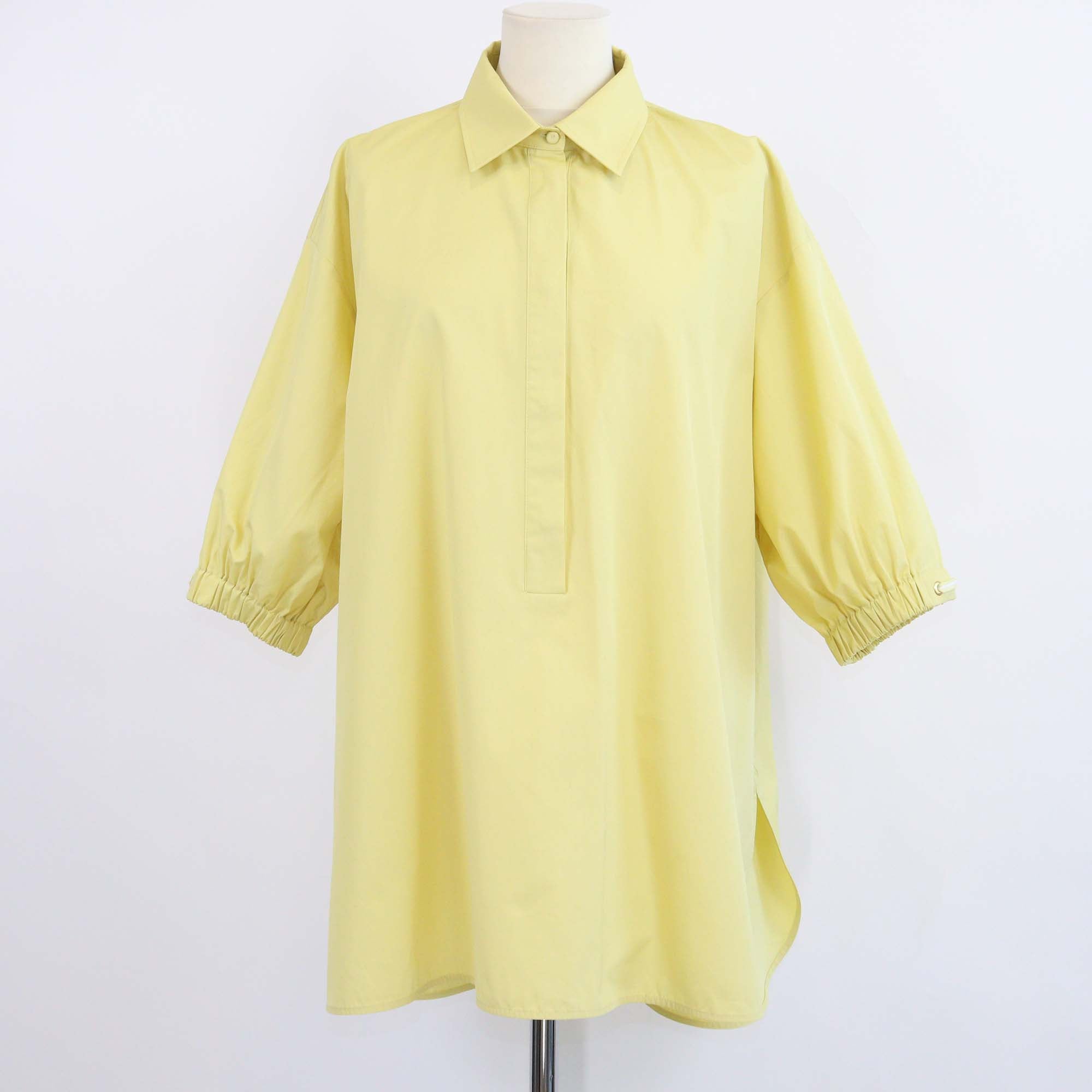 Max Mara Yellow Cotton Teano Blouse