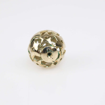 Christian Dior Gold Tone Metal Faux Pearl Star Mise En Dior Earrings