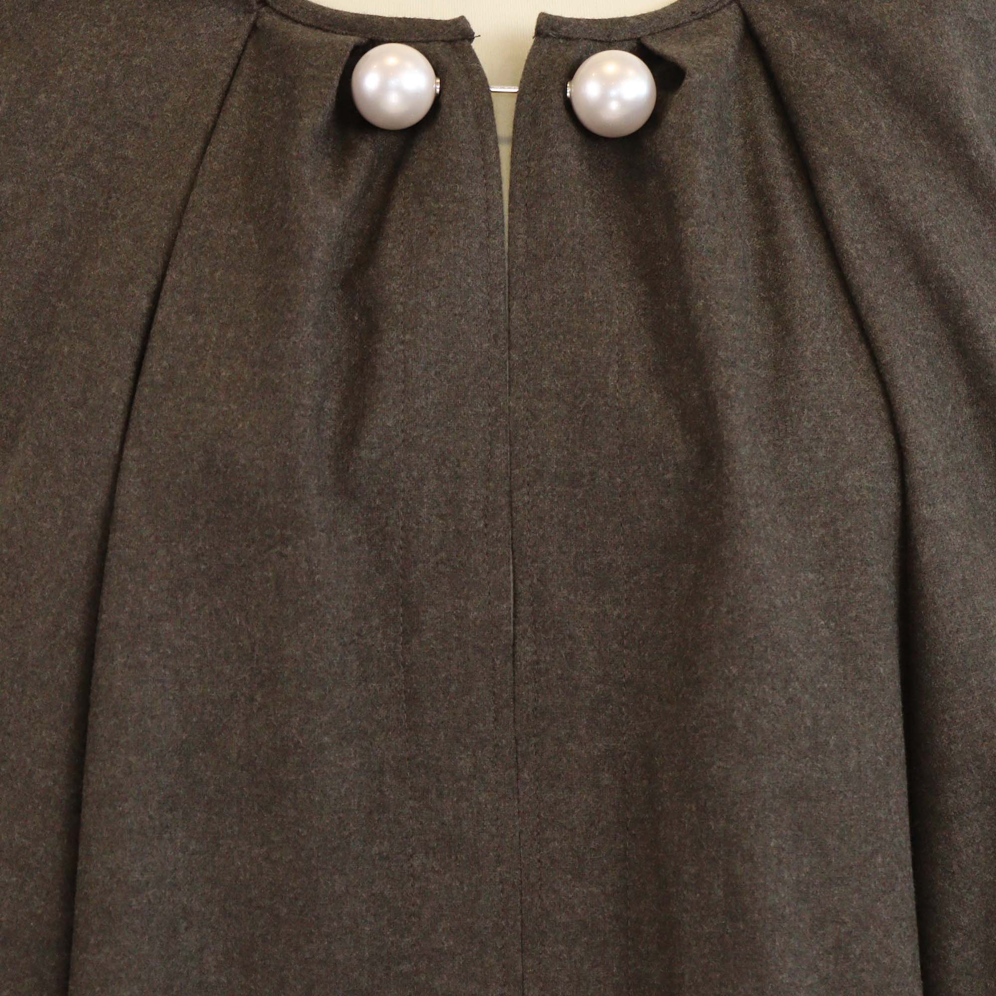 Nackiye Dark Choco Wool Grand Bazaar Top