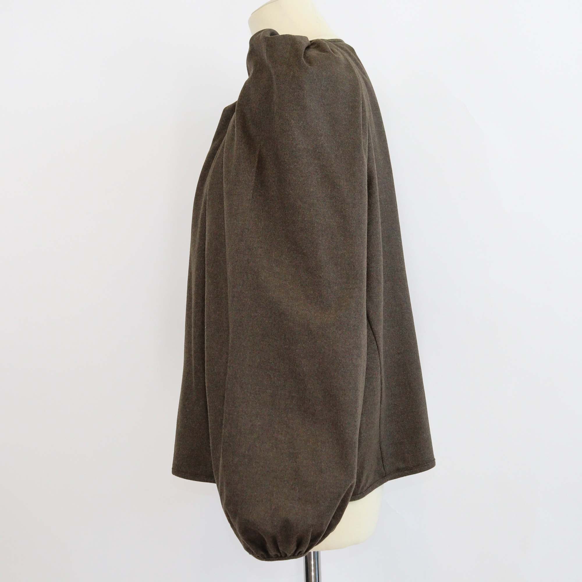 Nackiye Dark Choco Wool Grand Bazaar Top