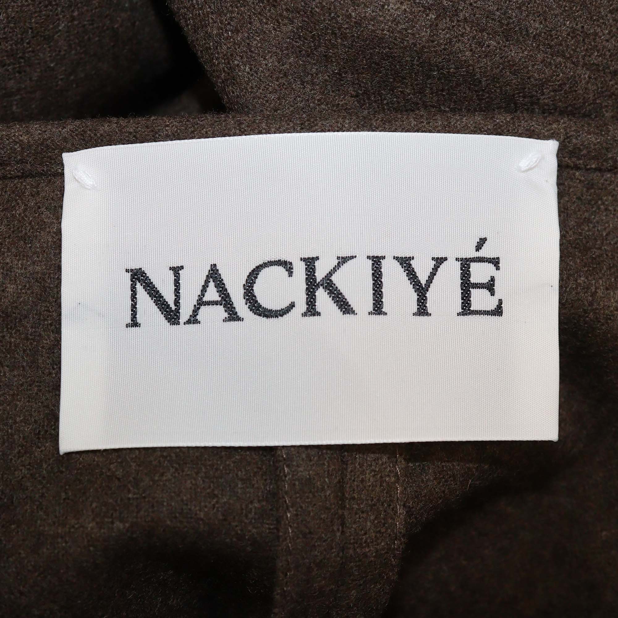 Nackiye Dark Choco Wool Grand Bazaar Top