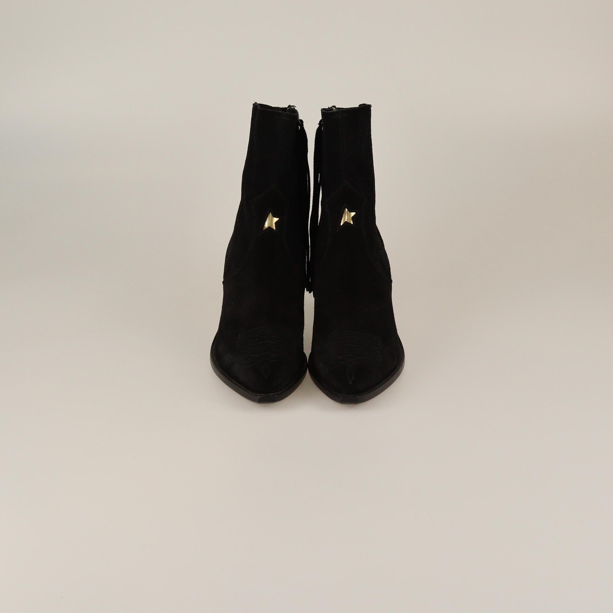 Golden Goose Black Pointed Toe Debie Boots Womens Golden Goose 