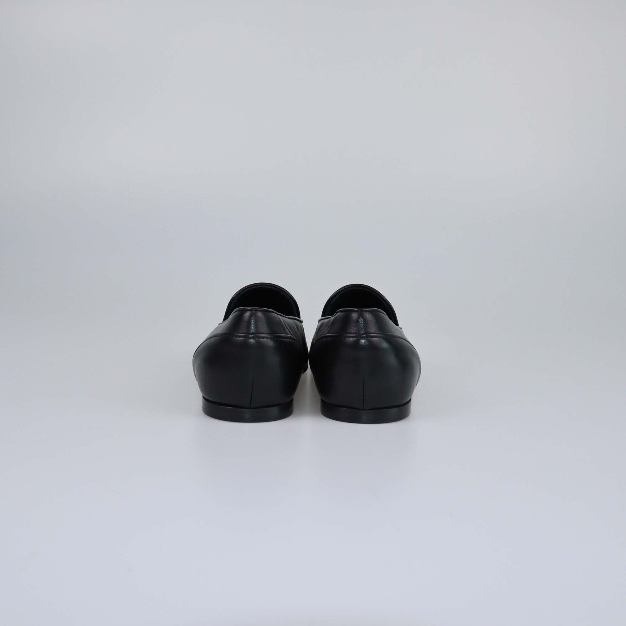 Chanel Black CC Mocassins Loafers Womens Chanel 