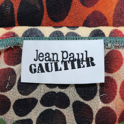 Jean Paul Gaultier Multicolor Polyamide Polka Dot Flared Pants
