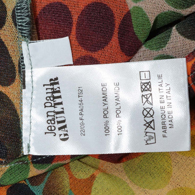 Jean Paul Gaultier Multicolor Polyamide Polka Dot Flared Pants