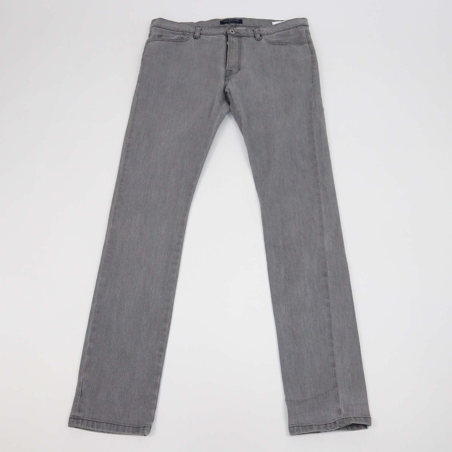 Valentino Grey Denim Skinny Leg Pants