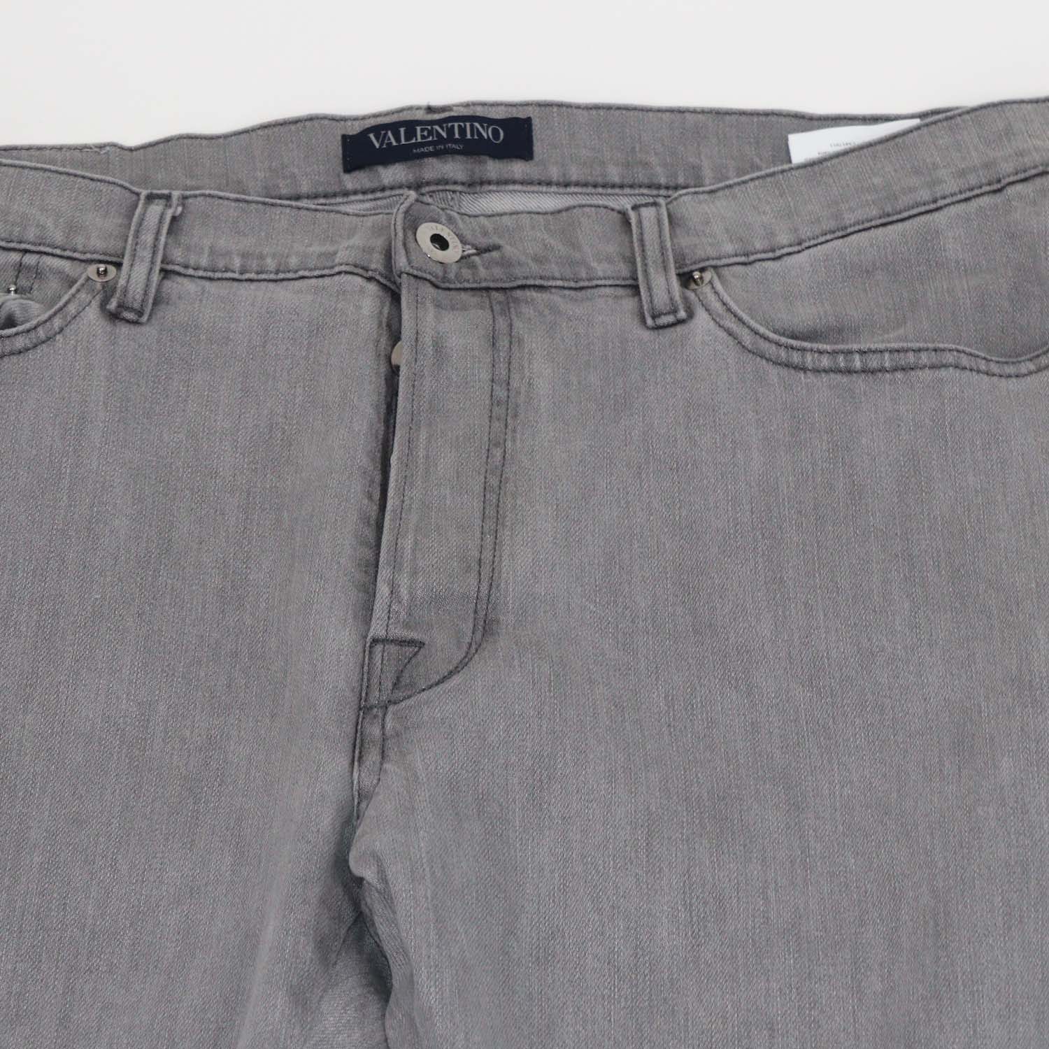 Valentino Grey Denim Skinny Leg Pants