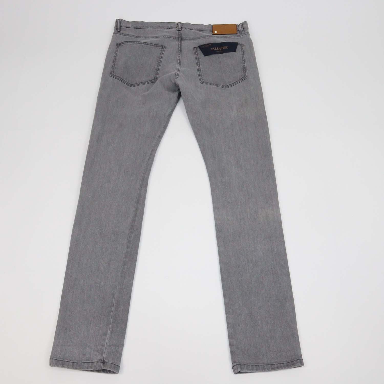 Valentino Grey Denim Skinny Leg Pants