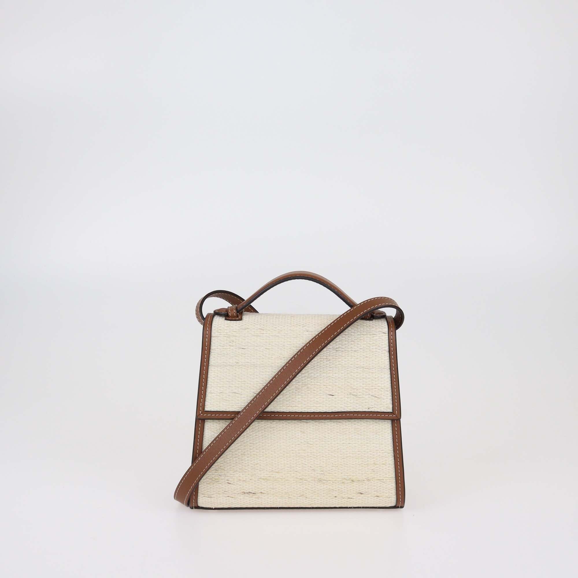 Hunting Season Brown/Natural Woven Small Top Handle Bag Womens Hunting Season 