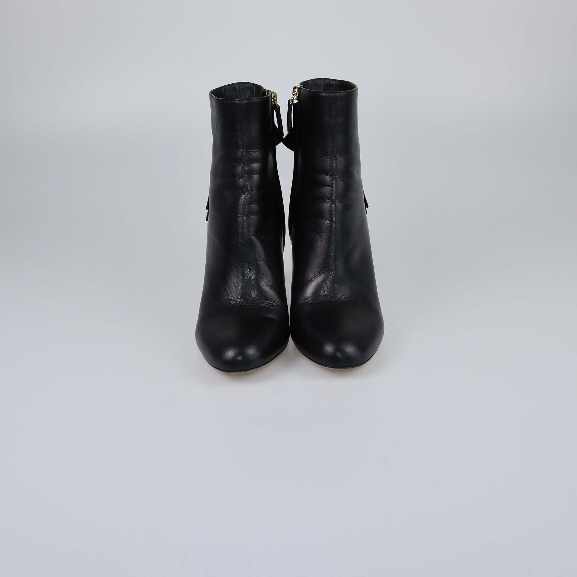 Valentino Black Bow Booties Womens Valentino 