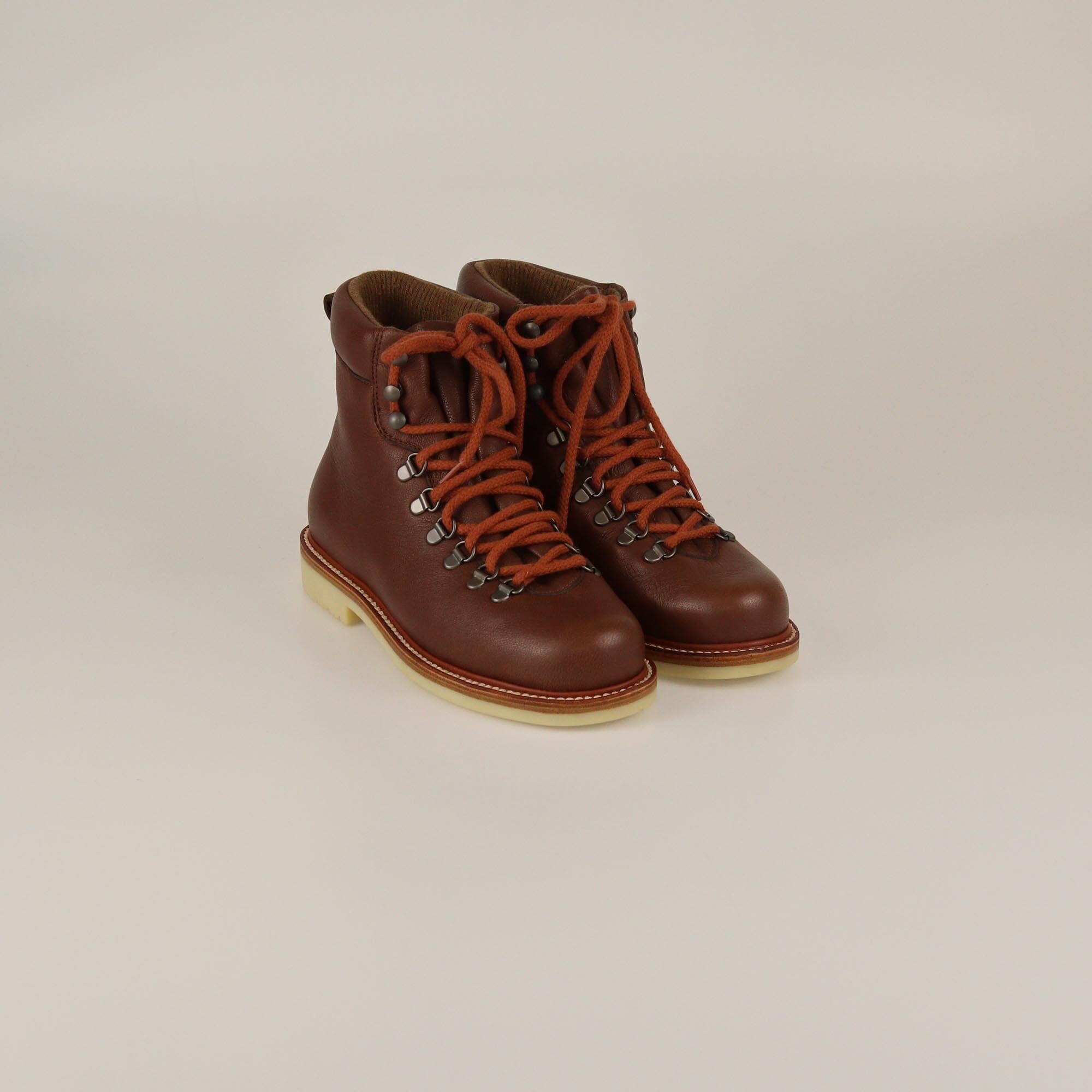 Loro Piana Brown Fur Lining Hinking Boots Womens Loro Piana 