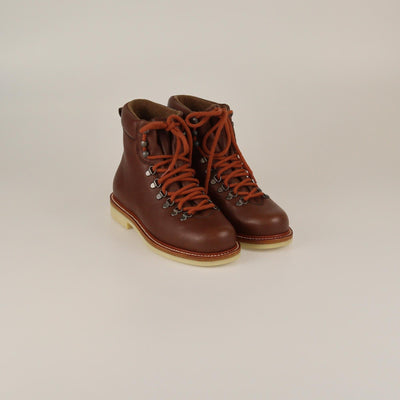 Loro Piana Brown Fur Lining Hinking Boots Womens Loro Piana 