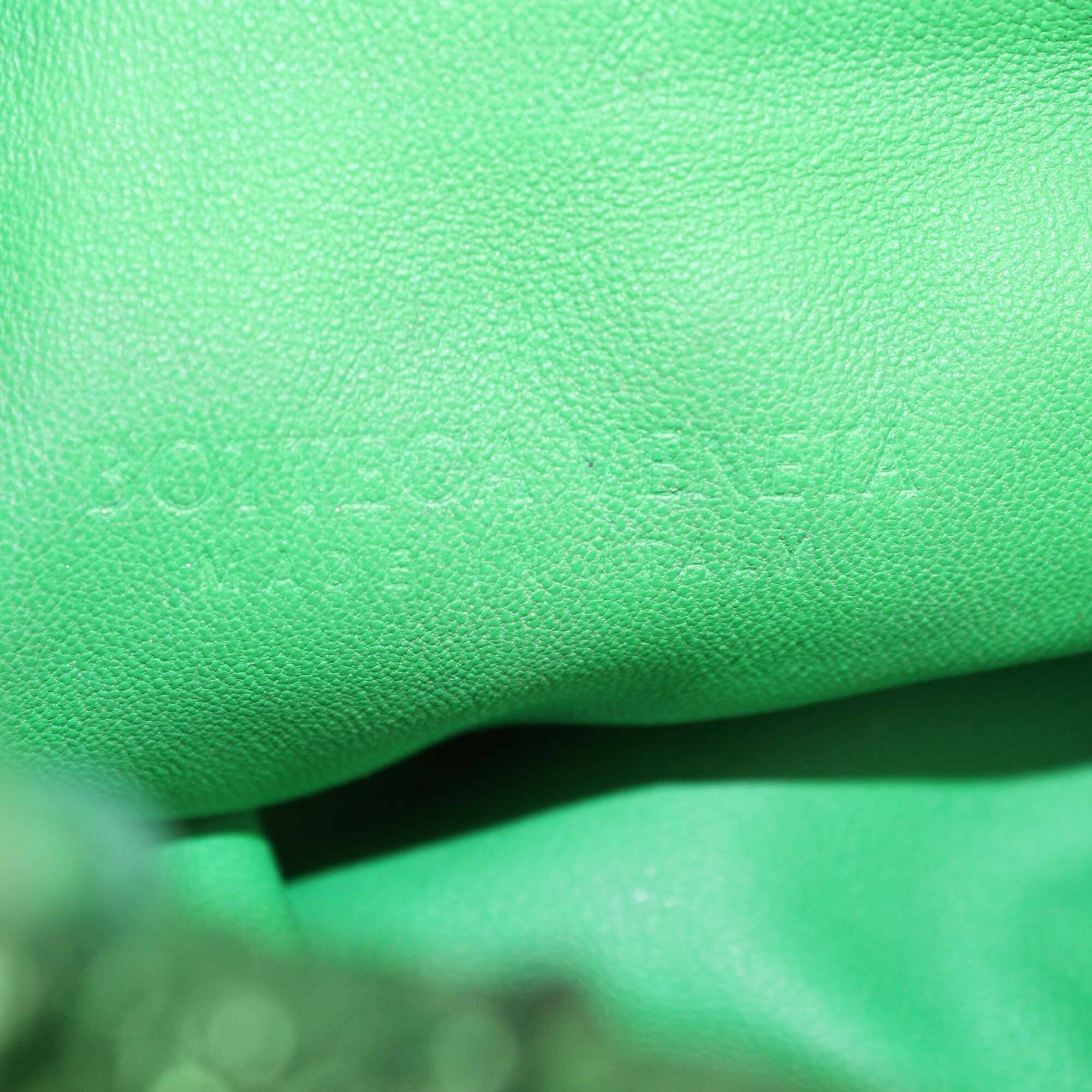 Bottega Veneta Metallic Green Intrecciato Mini Jodie Bag Womens Bottega Veneta 
