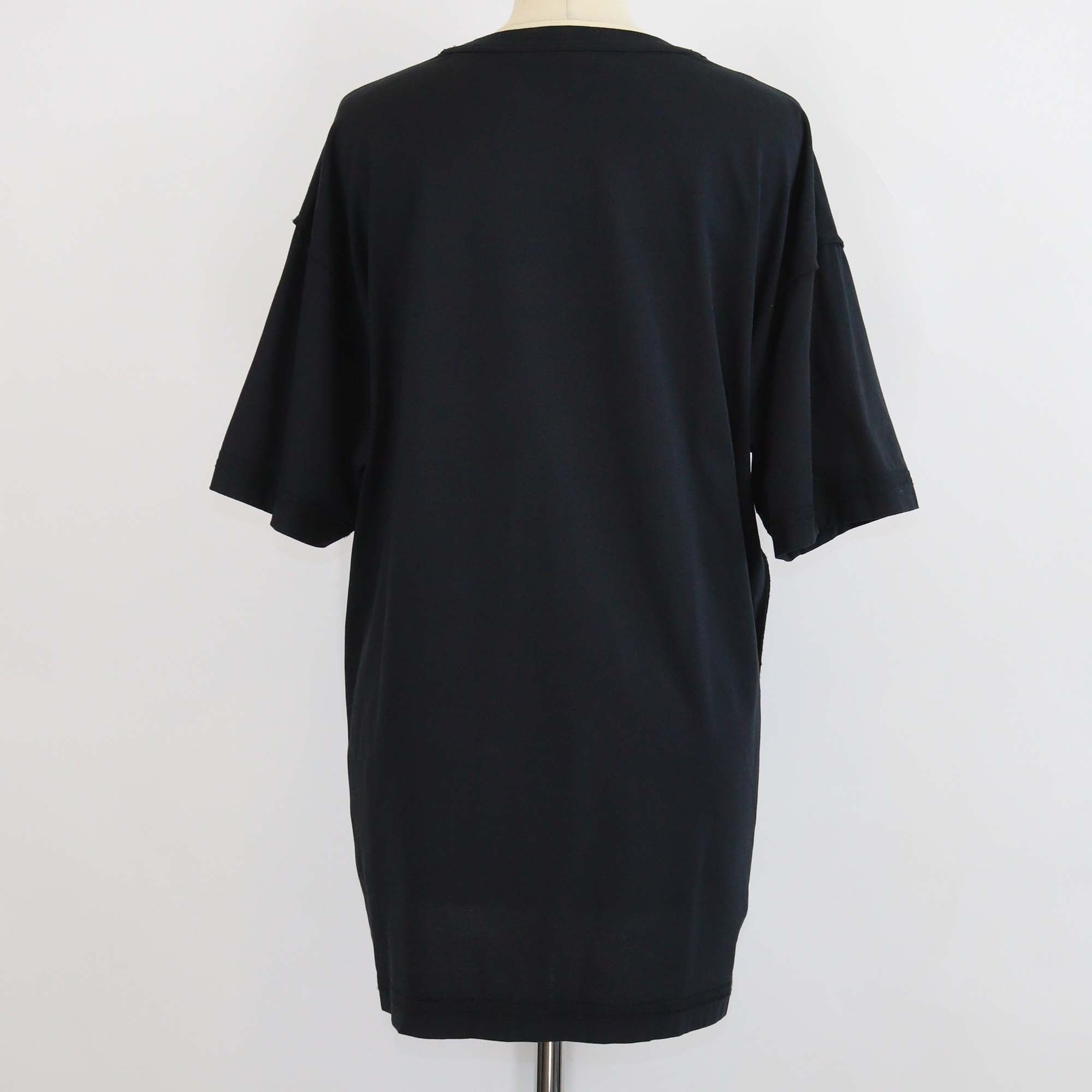 Moschino Couture Black Cotton Teddy Bear Embroidered Short Sleeve T-Shirt
