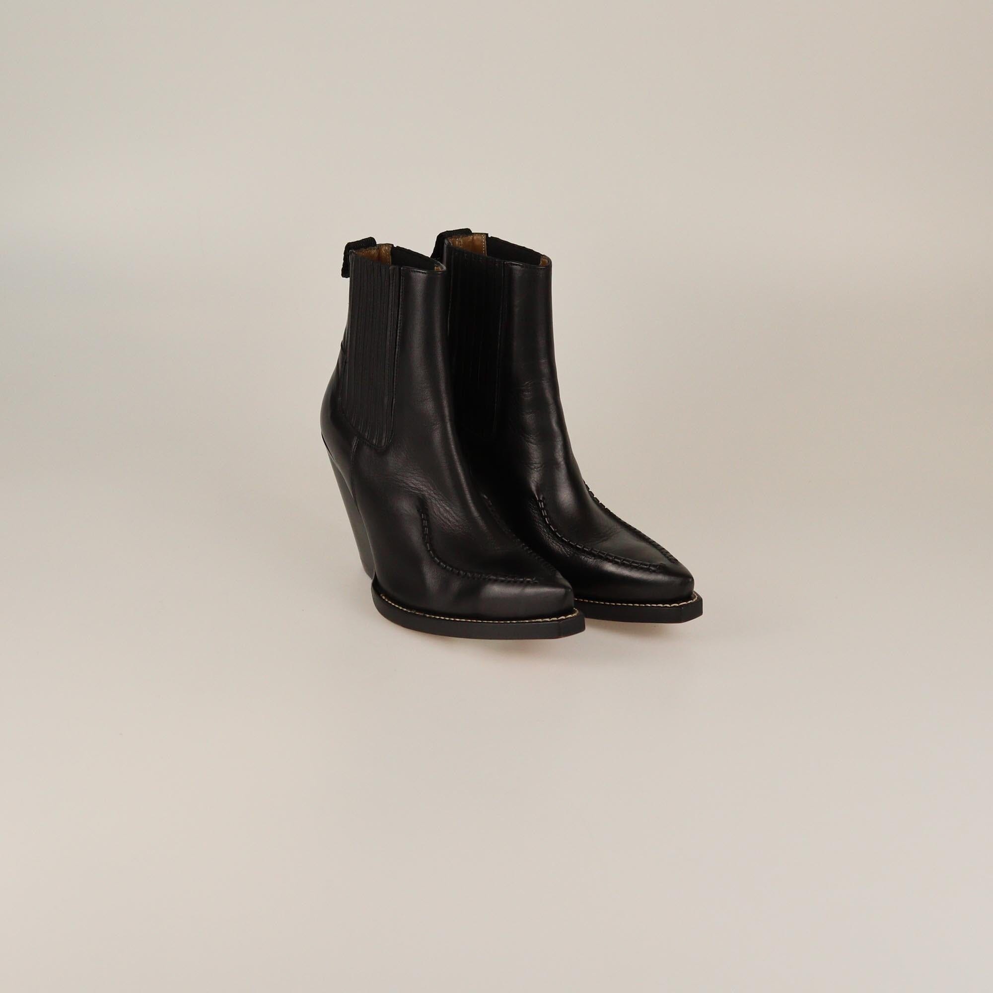 Celine Black Cruiser Boots Womens Celine 