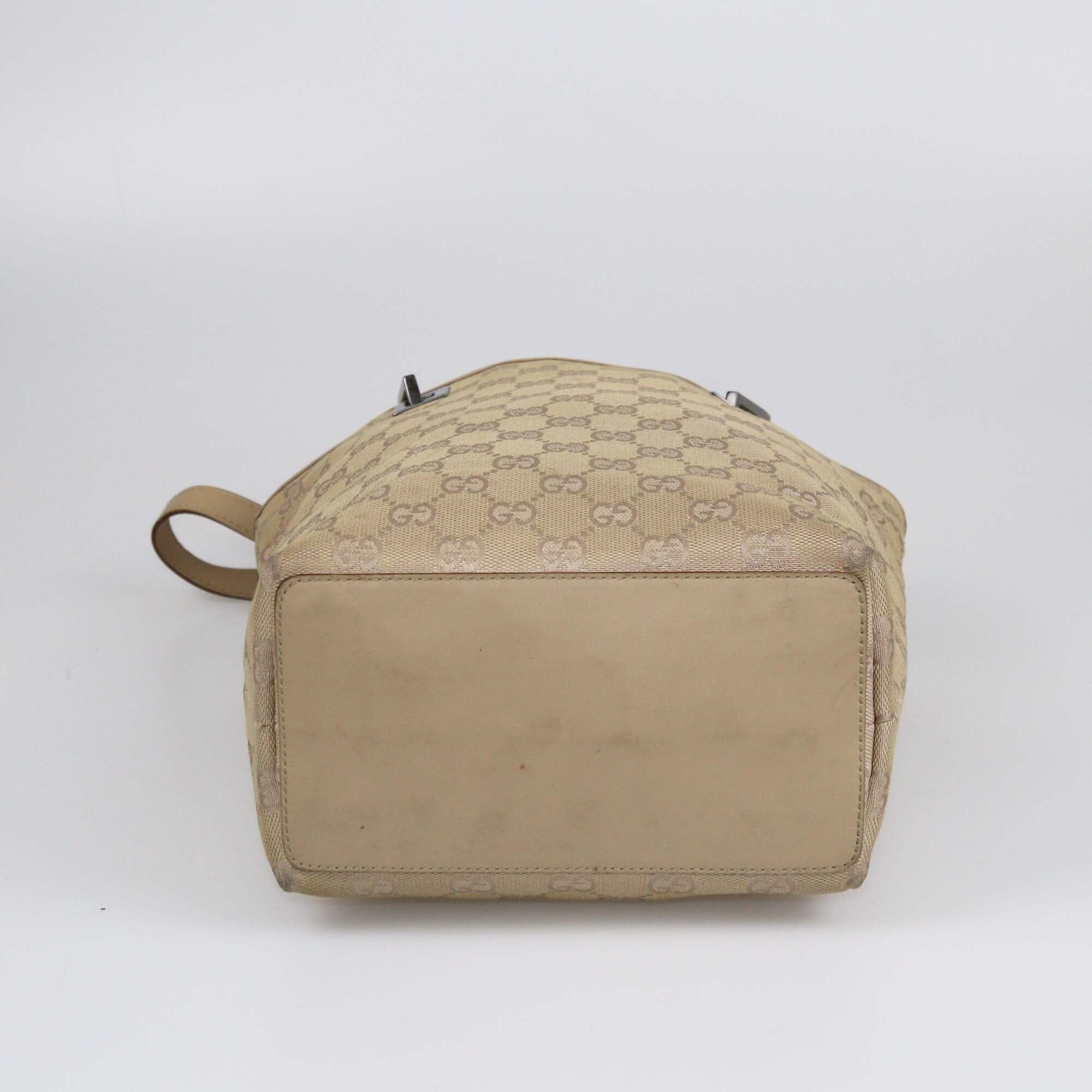 Gucci Beige GG Bucket Tote Womens Gucci 