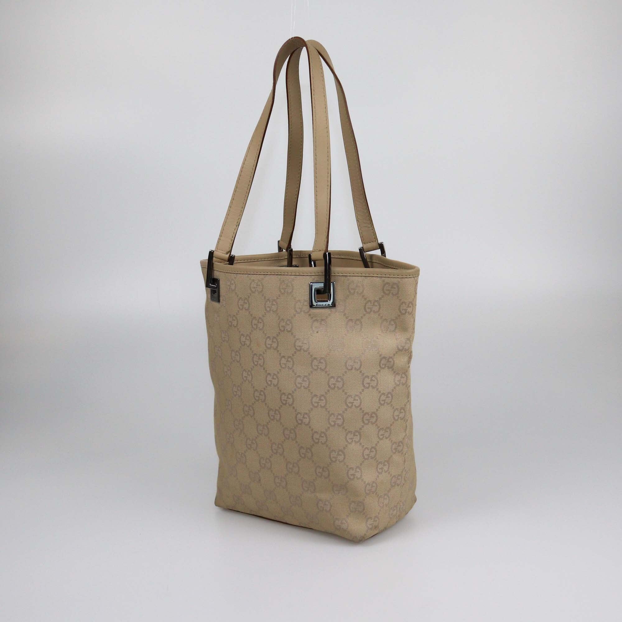 Gucci Beige GG Bucket Tote Womens Gucci 