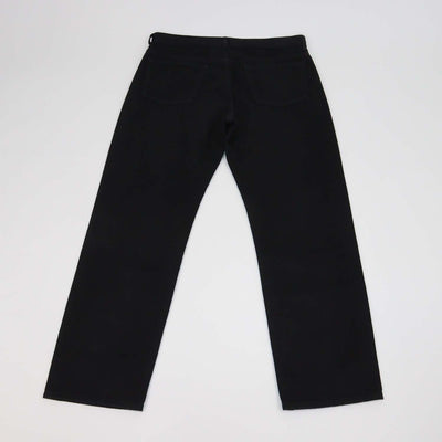Valentino Black Denim Rockstud Straight Leg Pants