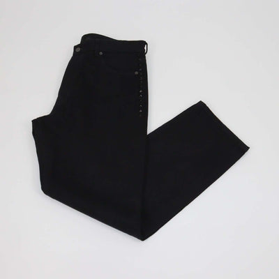 Valentino Black Denim Rockstud Straight Leg Pants