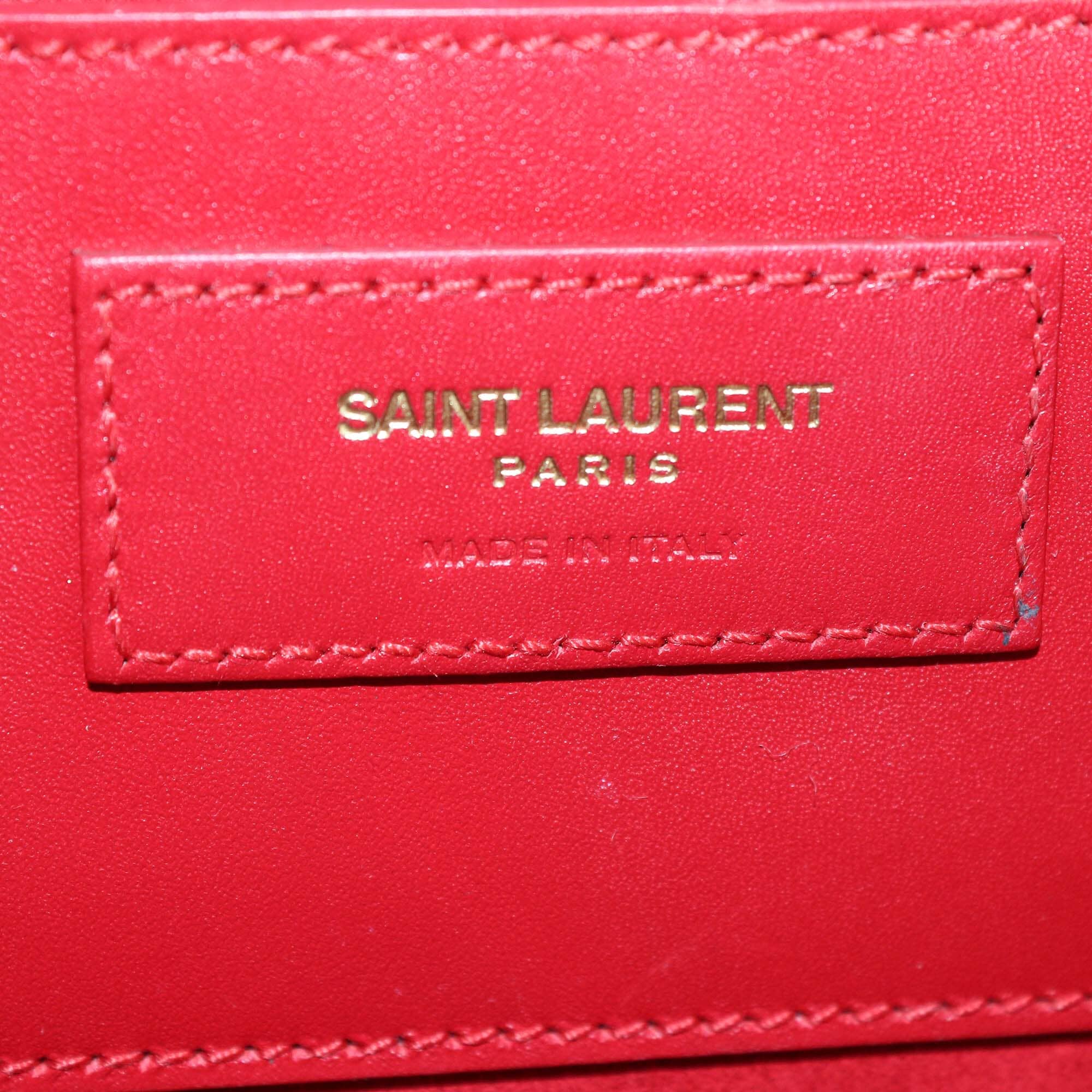 Saint Laurent Red Medium Kate Tassel Chain Shoulder Bag Womens Saint Laurent 