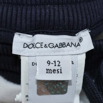 Dolce & Gabbana Kids White/Black Cotton Banda Print T-Shirt & Short Set