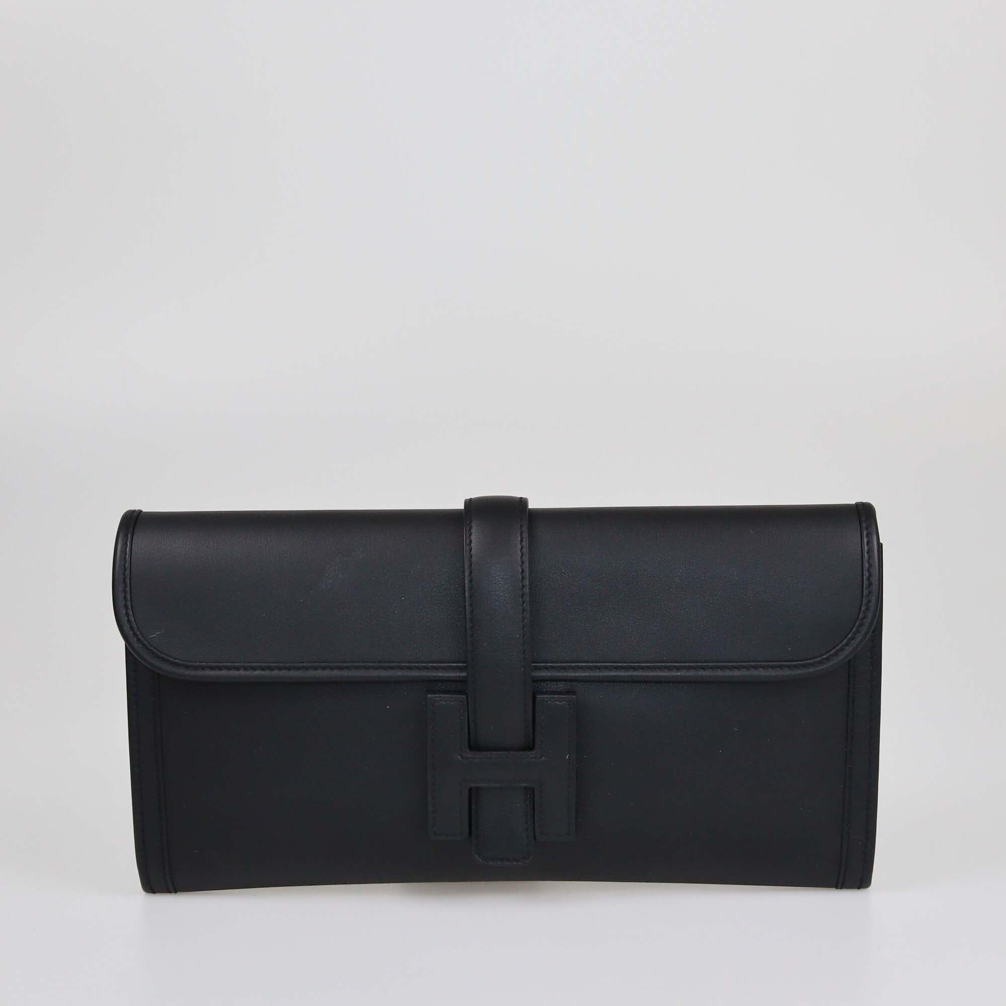 Hermes Black Swift Elan Jige 29 Clutch Womens Hermes 