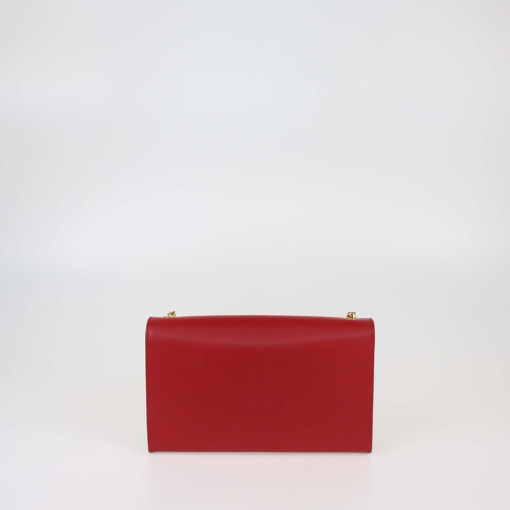 Saint Laurent Red Medium Kate Tassel Chain Shoulder Bag Womens Saint Laurent 