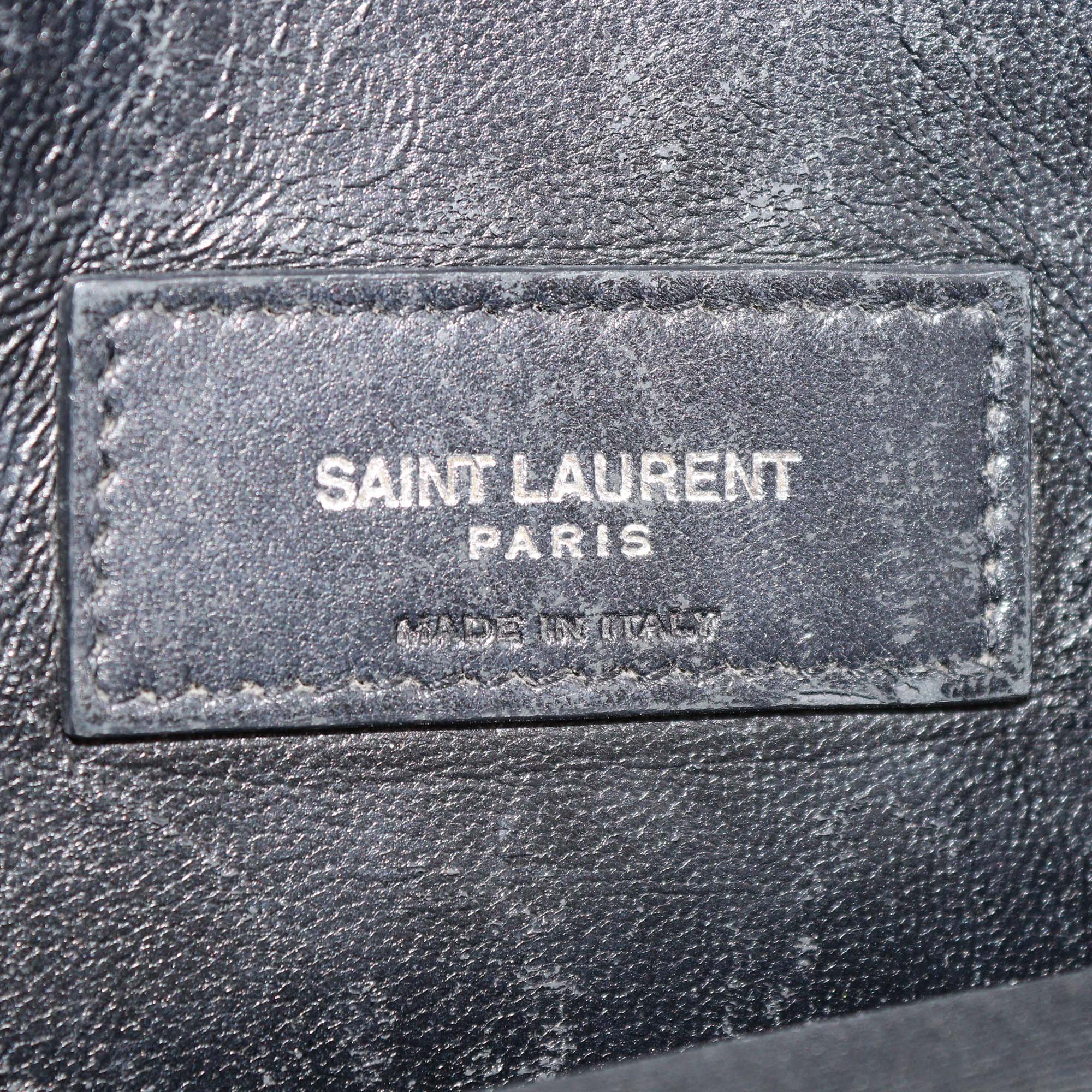 Saint Laurent Croc Embossed Leather West Hollywood Shoulder Bag