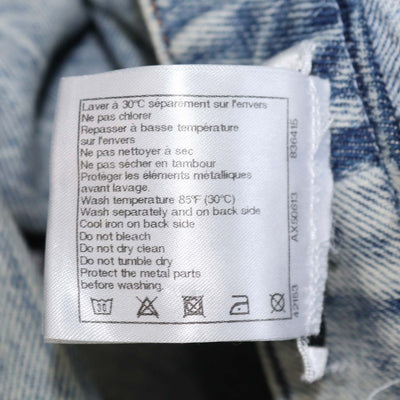 Chanel Washed Blue Denim Straight Leg Pants