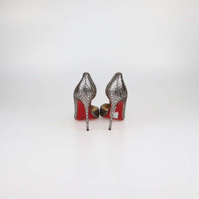 Christian Louboutin Metallic Suede Kid Lame Iriza Pumps
